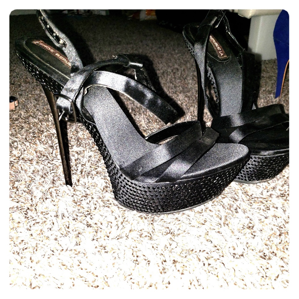 Rhinestone stilettos